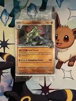 Team Rocket's Tyranitar (Pokemon Center Exclusive) 096/182 Promo Sealed - Image 1