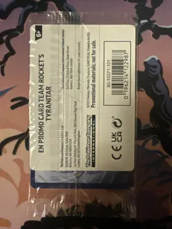 Team Rocket's Tyranitar (Pokemon Center Exclusive) 096/182 Promo Sealed - Image 2