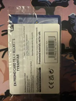 Team Rocket's Tyranitar (Pokemon Center Exclusive) 096/182 Promo Sealed - Image 3