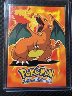 Charizard #06 E6 of 12 Topps 1999 Black Logo Pokemon Trading Cards Regular - Image 1