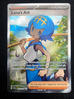 Lana's Aid 207/167 Twilight Masquerade Full Art Trainer NM Pokemon 2024 - Image 1