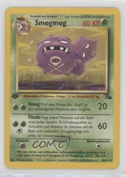 Weezing German 1st Ed. Pokemon Fossil #45 1999 15fy - Image 1