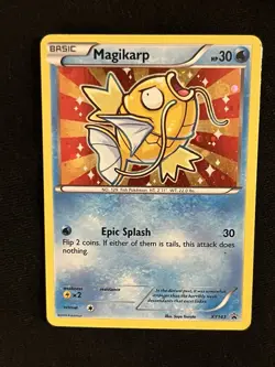 2016 Magikarp XY143 Black Star Promo Holo Shiny Pokemon Card - Image 1
