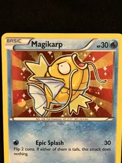 2016 Magikarp XY143 Black Star Promo Holo Shiny Pokemon Card - Image 2