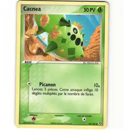 Pokemon French Cacnea 44/106 EX Emerrald HP Non-holo Card - Image 1