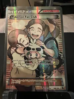 Pokemon Fan Club 106/106 - Pokemon Flashfire XY Full Art Pokemon Card LP-MP - Image 1