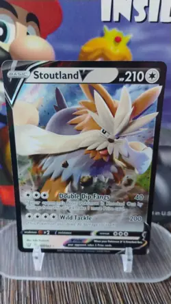 STOUTLAND V Battle Styles POKEMON Full-Art Holo 2021 Trading Card 117/163 - Image 1