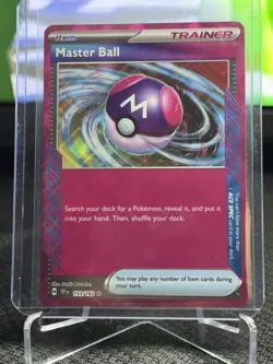 Pokemon Master Ball Trainer 153/162 Temporal Forces Holo Rare Card - Image 1