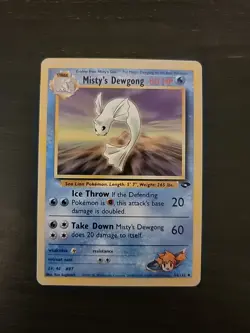 Pokemon TCG Dewgong Gym Challenge Misty's Card 54/132 Regular NM Condition - Image 1