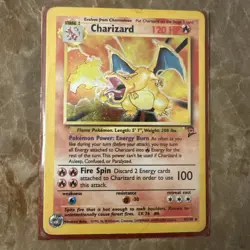 Rare Holographic Charizard Pokemon Card, 2nd Edition (Mint Condition) - Image 1