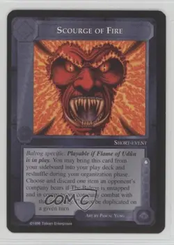 1998 Middle-earth Collectible Card Game - The Balrog Scourge of Fire 0m08 - Image 4