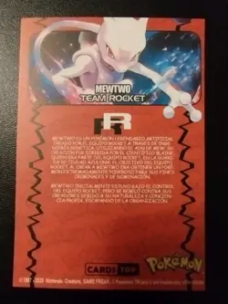 Team Rocket Mewtwo Gold Foil Holo Peru Cards Top Set NM/MT RARE - Image 3