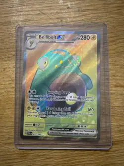 Pokemon TCG Bellibolt EX Scarlet & Violet Paldea Evolved Holo Ultra Card 237/193 - Image 1