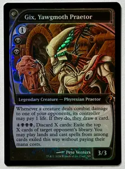 Gix, Yawgmoth Praetor (FOIL) [Future Sight Frame] Mystery Booster 2 245 MTG - Image 2