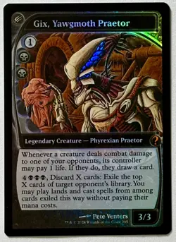 Gix, Yawgmoth Praetor (FOIL) [Future Sight Frame] Mystery Booster 2 245 MTG - Image 3