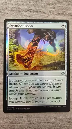 Swiftfoot Boots (Uncommon Foil) #258 Foundations MTG NM - Image 1