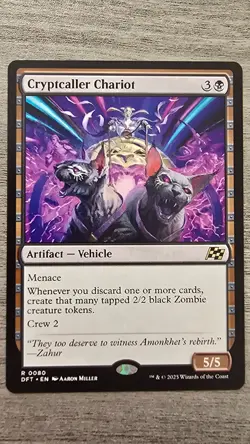 Cryptcaller Chariot (Rare) #80 Aetherdrift MTG NM - Image 1