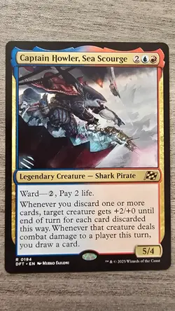 Captain Howler, Sea Scourge (Rare) #194 Aetherdrift MTG NM - Image 1