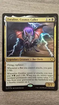 Zoraline, Cosmos Caller (Rare Foil) #242 Bloomburrow MTG NM - Image 1