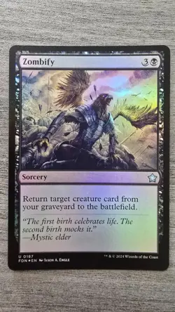 Zombify (Uncommon Foil) #187 Foundations MTG NM - Image 1