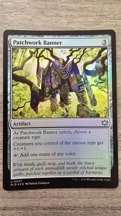 Patchwork Banner (Uncommon Foil) #247 Bloomburrow MTG NM - Image 1