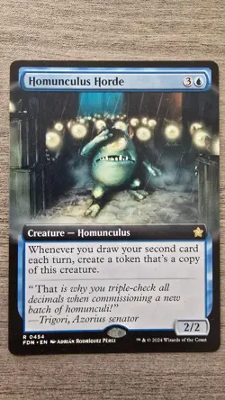 Homunculus Horde (Rare Extended Art) #454 Foundations MTG NM - Image 1