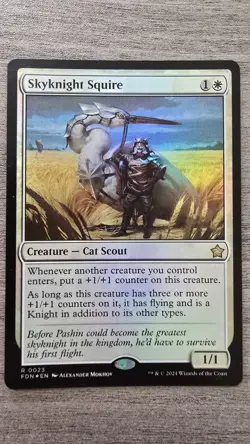 Skyknight Squire (Rare Foil) #23 Foundations MTG NM - Image 1