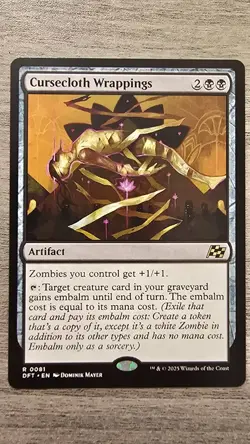 Cursecloth Wrappings (Rare) #81 Aetherdrift MTG NM - Image 1