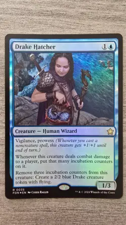 Drake Hatcher (Rare Foil) #35 Foundations MTG NM - Image 1
