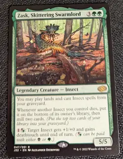 MTG Jumpstart 2022 Zask, Skittering Swarmlord M/NM Pack Fresh 047/51 - Image 1