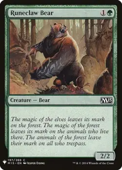 Runeclaw Bear - Near Mint MTG Mystery Booster - Image 1