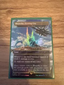 MTG Bhujerba, Floating City / City of Brass Final Fantasy SCH Winner promo FOIL - Image 1