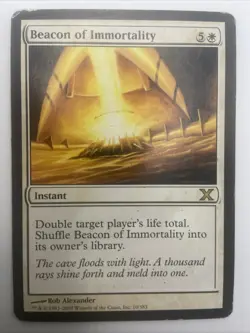 1 x MTG Beacon of Immortality Tenth Edition Magic The Gathering- Heavy Play - Image 1