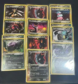 13 Card bundle Dark Weezing, Dark Golduck, etc - Common Team Rocket Returns 2004 - Image 1