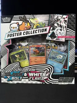 Pokemon TCG: Black Bolt & White Flare - Unova Poster Collection SEALED - Image 1
