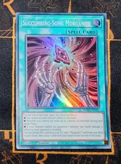 YUGIOH Succumbing-Song Morganite (ROTA-EN065) Super Rare 1st Edition Near Mint - Image 1