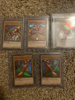 ULTRA RARE Exodia The Forbidden One (5 Card Set) YGLD 1st Edition Holo Yugioh - Image 1