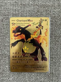 Charizard VMAX Pokemon Card Gold Foil 43 HP 330 Fan Art - Image 2
