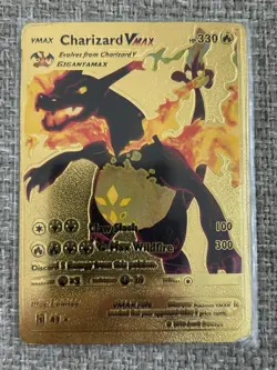Charizard VMAX Pokemon Card Gold Foil 43 HP 330 Fan Art - Image 3