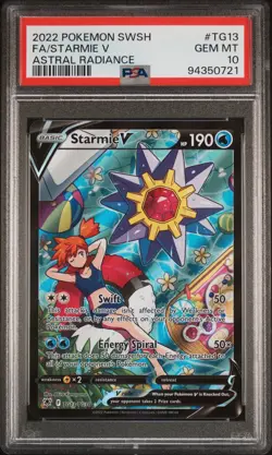 PSA 10 Starmie V Astral Radiance Pokemon Card Trainer Gallery TG13/TG30 2022 - Image 1