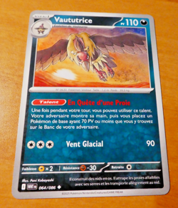 POKEMON FLAMME BLANCHE CARD CARTE VAUTUTRICE 064/086 WHT EV10.5 FR MINT 2025 - Image 1