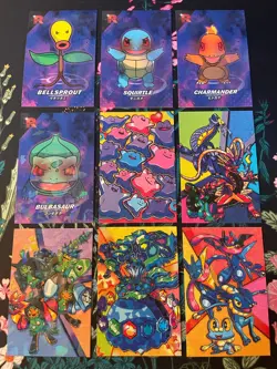 Ditto Kanto Starters Carmander Pokemon Cracked Ice Holo Team Rocket Card Peru - Image 1