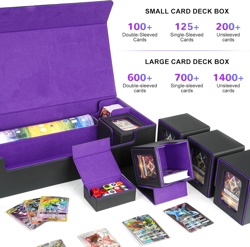 Card Deck Box for MTG Commander, Large 6 in 1 Card Storage Display Case with 5PC - Image 5