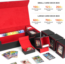 Card Deck Box for MTG Commander, Large 6 in 1 Card Storage Display Case with 5PC 7445038020034 - Image 5