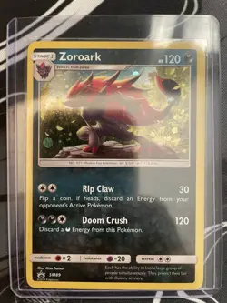 Pokemon TCG Zoroark Black Star Promo Card SM89 Holo - Image 2