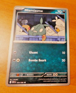 POKEMON FLAMME BLANCHE CARD CARTE MIAMIASME 059/086 WHT EV10.5 FR MINT 2025 - Image 1