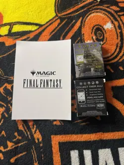 Lot (2) MTG Pinfinity AR-Enhanced Pins Ajani MTG Card Back plus FF MTG POSTER - Image 2