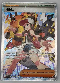 Hilda 171/086 White Flare English Pokemon Card Scarlet&Violet *Read Description - Image 1