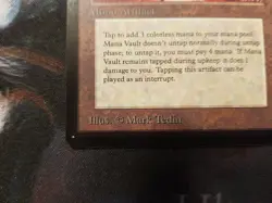 Carte Magic Mana Vault / Arche de Mana - Beta - Mint - Image 4
