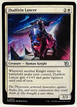 Zhalfirin Lancer -#45-MTG-March of the Machine-FOIL-NM - Image 1